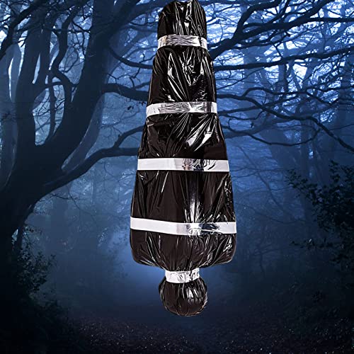 SEAHUI Halloween Decorations Dead Victim Props Scary Fake Corpse in Bag for Outdoor Halloween Props Creepy Haunted House Decoration