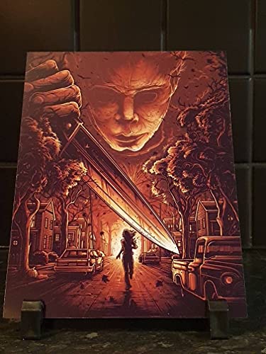 Halloween Michael Myers Retro Metal Tin Sign Vintage Classic Movie Poster Halloween Wall Art Metal Tin Sign Vintage Home Kitchen bar Pub Man Cave Wall Decoration