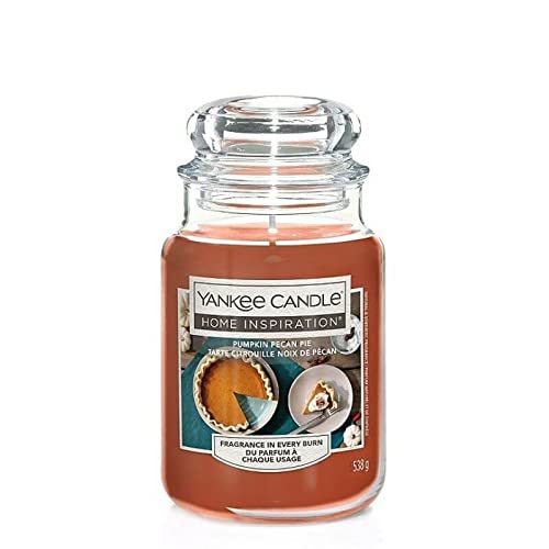 Yankee Candle Home Inspiration Large Jar Pumpkin Pecan Pie - Color: Orange