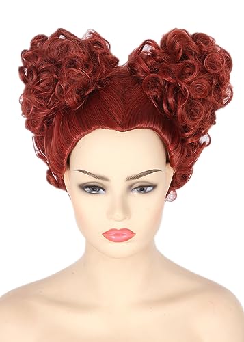 Topcosplay Women's with Necklaces Red Brown Wig Halloween Costume Cosplay Wigs (Red Brown)