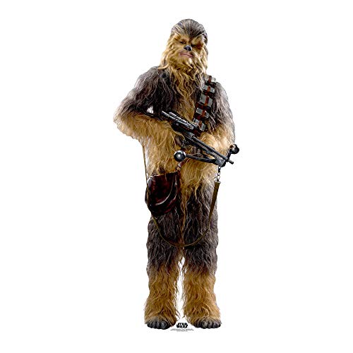Star Cutouts Ltd Official Cutouts Star Wars Chewbacca (SW:TFA) Lifesize Cardboard Cut, 193 x 78 x 193 cm