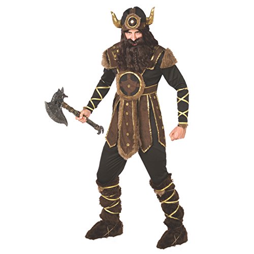 Morph Mens Viking Costume for Adult, Viking Outfit for Men, Viking Costume for Men, Viking Fancy Dress for Men, Warrior Costume for Men, Viking Dress Up, Viking Tunic Men L