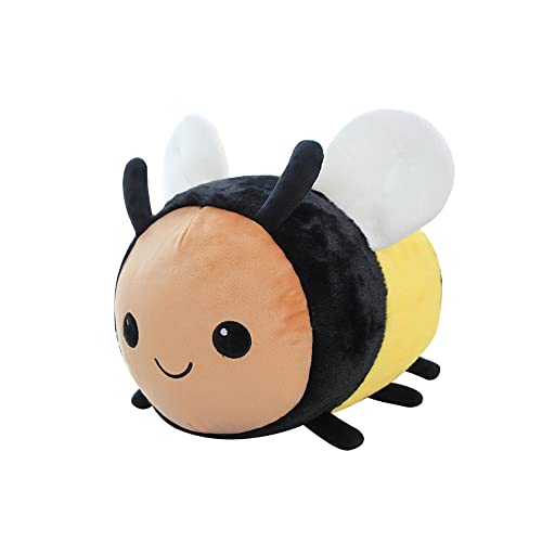 DWCHEZGF Cute Bee Plush Toy，Plush Pillow Cushion Animal Stuffed Plush Doll Halloween Birthday Gift for Children Kids… (11.8")