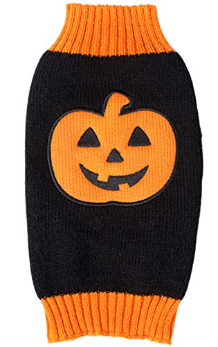 BOBIBI Pet Holiday Halloween Pumpkin Pet Clothes Dog Sweater