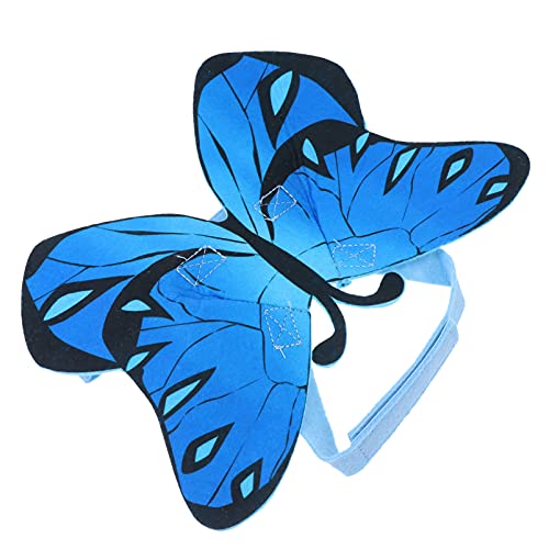 POPETPOP Pet Butterfly Dog Costume Butterfly Wings Cape for Pet Cat Dogs Halloween Festival Cosplay Costume Blue