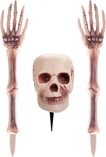 VFM - Halloween Buried Skeleton Outdoor Decoration Prop Spooky Trick or treaters (3 Pieces)