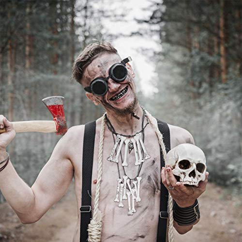 Artibetter 36pcs White Plastic Bone Halloween Bones Halloween Skeleton Bones Decoration for Caveman Theme Costume Supplies