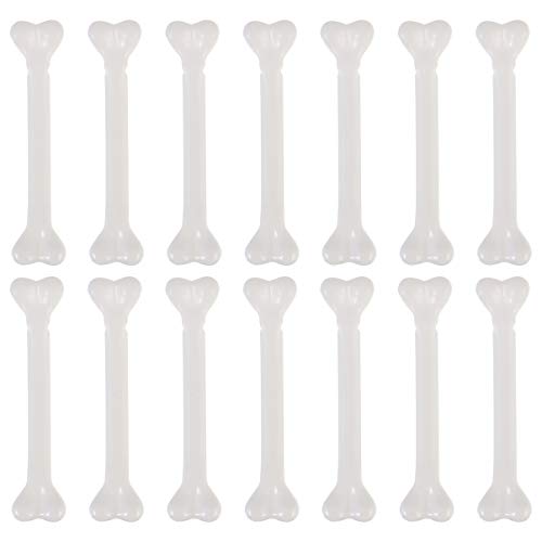 Artibetter 36pcs White Plastic Bone Halloween Bones Halloween Skeleton Bones Decoration for Caveman Theme Costume Supplies