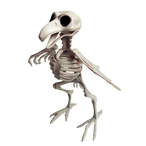 Amosfun Skeleton Raven Plastic Bird Skeleton Halloween Decoration