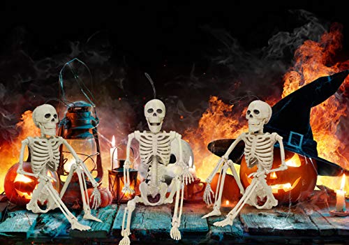 Gunolye Halloween Skeleton with Movable Joints,Best Halloween Decoration,Full Body Posable Halloween Skeleton for Haunted House Props Decorations (5)