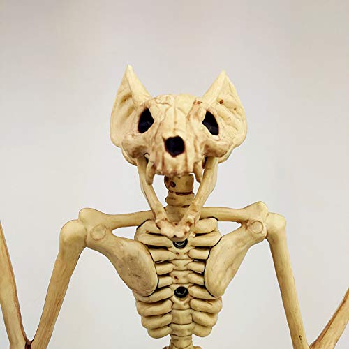 Halloween Party Decorations,Horrible Halloween Bat Skeleton Simulation Bat Skeleton Lifelike Bat Bone Halloween Decorations Halloween Props Animal Skeleton for Halloween Decoration, Bat