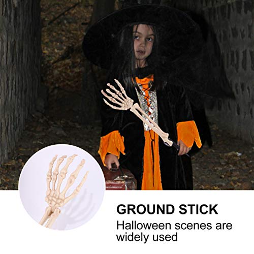 TOYANDONA Skeleton Arms and Hands Realistic Looking Skeleton Stakes Yard Lawn Stakes for Halloween Haunted House Groundbreakers Decor