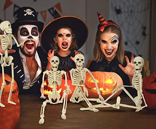 Gunolye Halloween Skeleton with Movable Joints,Best Halloween Decoration,Full Body Posable Halloween Skeleton for Haunted House Props Decorations (5)