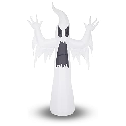 Halloween Inflatable Ghost Decoration - 2.43m (8ft) - Mains Powered with LED Lights