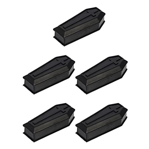 STOBOK 5pcs Halloween Coffin Box Mini Caskets Jewelry Storage Container Holder Organizer Candy Case Haunted House Props for Halloween Parties Goth Decoration