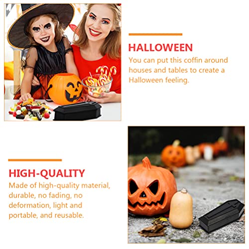 STOBOK 5pcs Halloween Coffin Box Mini Caskets Jewelry Storage Container Holder Organizer Candy Case Haunted House Props for Halloween Parties Goth Decoration