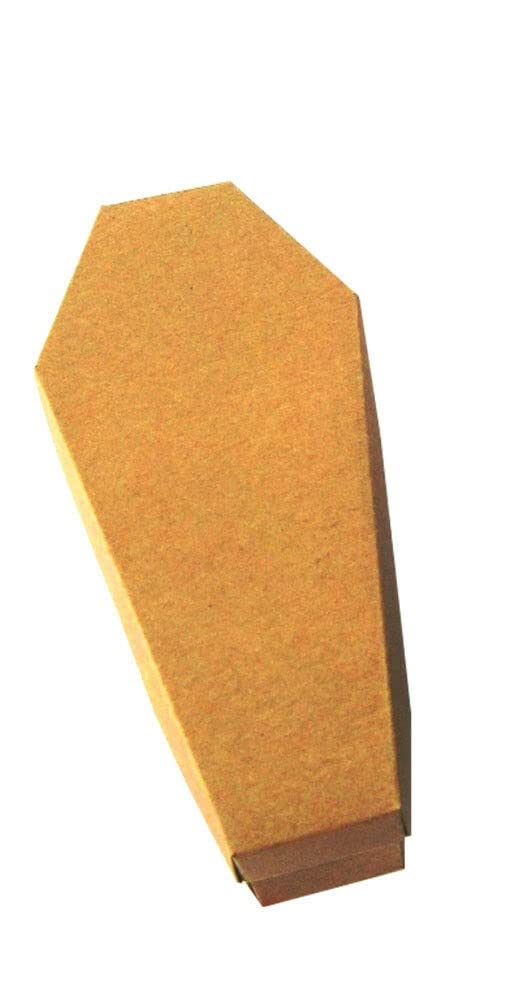 Stella Crafts 10 x Kraft Coffin Favour Boxes. Trick or Treat Halloween Box. Gothic Weddings