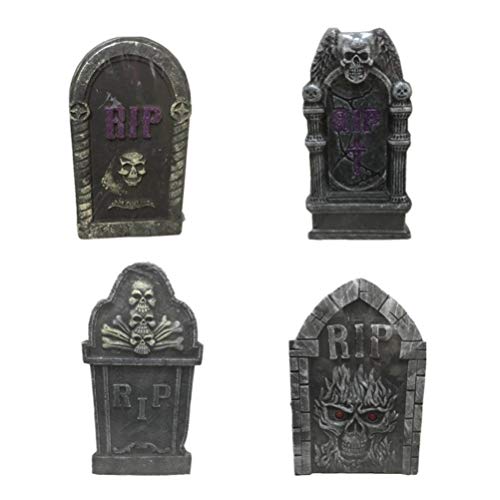TOYANDONA Halloween Party Gravestone Small Tombstone Decoration for Yard Garden Haunted House Bars - Random Style