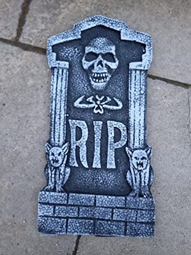 4x Halloween Foam Tombstone Realistic RIP Headstone Grave Yard Gravestones Props Graveyard Scene Setter