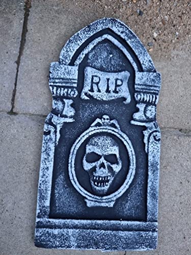 4x Halloween Foam Tombstone Realistic RIP Headstone Grave Yard Gravestones Props Graveyard Scene Setter