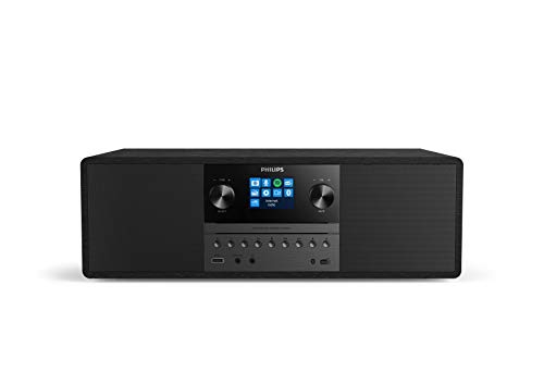Philips Audio M6805/10 Micro Music System with Bluetooth (Hifi System, Internet Radio DAB+/FM, USB, Spotify Connect, CD, MP3-CD, 50 W, All-In-One Micro System, Digital Sound Control), Black