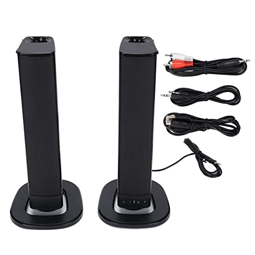 Zunate Home Theater Floor Standing Speaker, BS‑36 Wireless Wired Bluetooth TV Soundbar Separable Floor Standing Bluetooth Tower Speaker,With LED Indicator,Rechargeable,for TV Computer