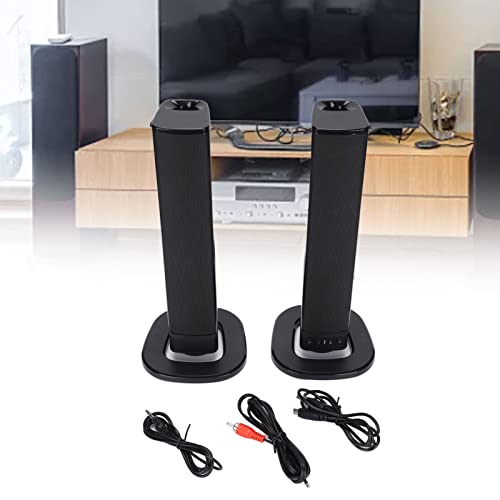 Zunate Home Theater Floor Standing Speaker, BS‑36 Wireless Wired Bluetooth TV Soundbar Separable Floor Standing Bluetooth Tower Speaker,With LED Indicator,Rechargeable,for TV Computer