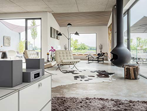 Denon CEOL-N10 Mini HiFi System with CD Player, Sound System for TV, Bluetooth, 2x Optical Input, Google Assistant / Siri / Alexa Compatible, Music Streaming, HEOS Multiroom - Grey, Ceol N-10GYE2GB