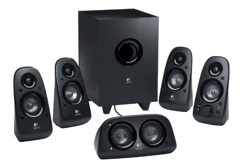 Logitech Z506 Multimedia 5.1 Speaker System, Immersive Surround Sound, 150 Watts Peak Power, Booming Bass, 3.5mm Audio & RCA Inputs, UK Plug, PC/PS4/Xbox/TV/Smartphone/Tablet