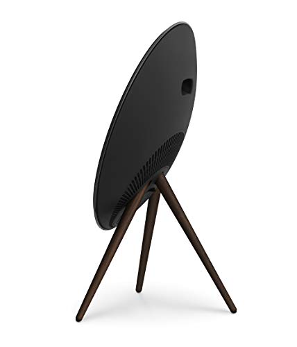 Bang & Olufsen Beoplay A9 (4th Generation) - Iconic and Powerful Wireless Multiroom WiFi and Bluetooth Home Speaker with Active Room Compensation - Black with Walnut Legs