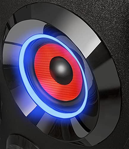 Sumvision PYSC Wireless Bluetooth LED Tower Speaker Torre XL Bluetooth Tower Speakers Stand for PC phone Iphone Ipad Samsung Galaxy with built in radio