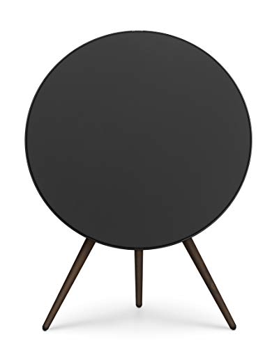 Bang & Olufsen Beoplay A9 (4th Generation) - Iconic and Powerful Wireless Multiroom WiFi and Bluetooth Home Speaker with Active Room Compensation - Black with Walnut Legs