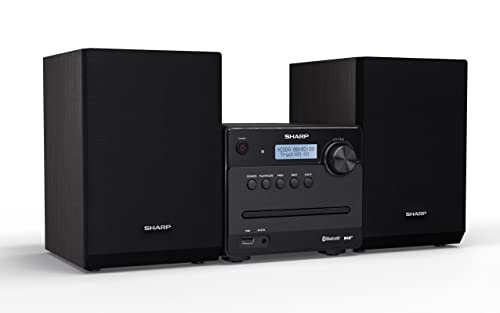 SHARP XL-B515D(BK) Micro Sound System 40W with DAB+ Digital & FM Radio, Bluetooth, USB, Aux & CD Playback – Black