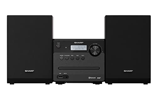 SHARP XL-B515D(BK) Micro Sound System 40W with DAB+ Digital & FM Radio, Bluetooth, USB, Aux & CD Playback – Black