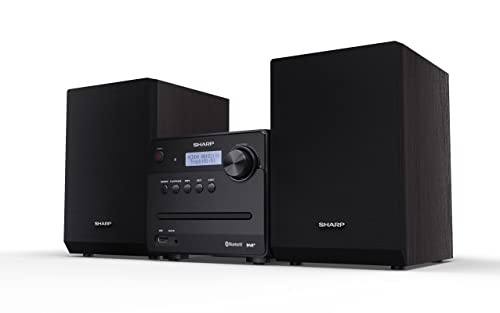 SHARP XL-B515D(BK) Micro Sound System 40W with DAB+ Digital & FM Radio, Bluetooth, USB, Aux & CD Playback – Black