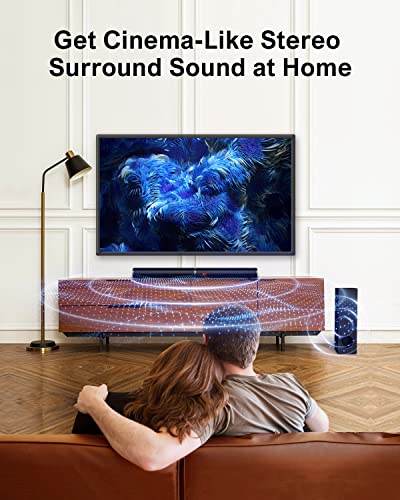 ULTIMEA Sound bar for TV, 190W 2.1 Soundbar with Subwoofer, 6 EQ Modes, 5.0 Bluetooth Surround Sound System for 4K & HD & Smart TV, ARC, Optical, AUX, USB