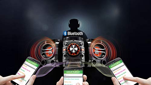 LG Mini HiFi System CM4360 (SGBRLLK) - Multi Bluetooth Wireless Powerful 230W RMS with CD /FM RDS / USB / Sound Sync for TV/ Auto DJ - Remote