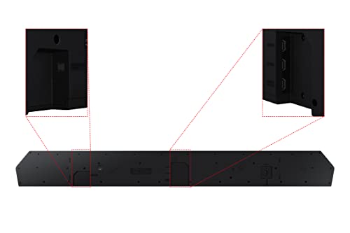 Samsung Q990B Soundbar Speaker (2022) - 11.1.4ch 3D Object Tracking Surround Sound System With Wireless Dolby Atmos DTS:X & Alexa Built-In, Rear Speakers & Subwoofer With Night & Voice Enhancement