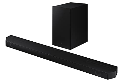 Samsung Q600B Soundbar Speaker (2022) - 3.1.2ch 3D Object Tracking Surround Sound System With Dolby Atmos DTS:X Audio, Wireless Subwoofer And Built In Centre Speaker With Wall Mount Kit