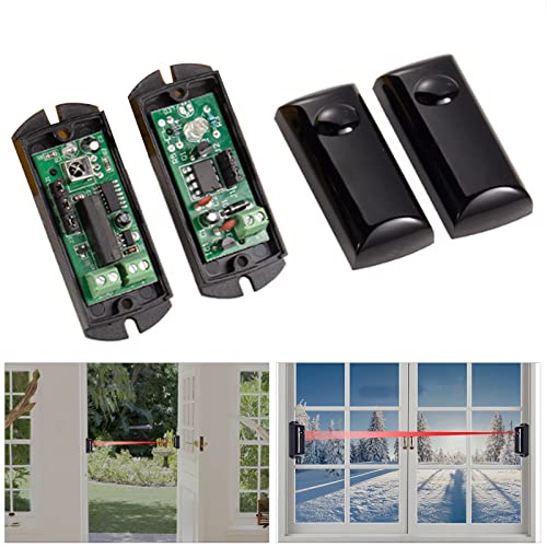 1 Pair Infrared Barrier Light Beam Infrared Sensor, Single Beam Alarm Photoelectric Infrared Detector Anti Thief Sensor For Home Door Security, Motion Detector