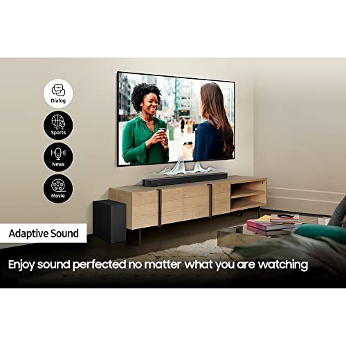 Samsung Q600B Soundbar Speaker (2022) - 3.1.2ch 3D Object Tracking Surround Sound System With Dolby Atmos DTS:X Audio, Wireless Subwoofer And Built In Centre Speaker With Wall Mount Kit