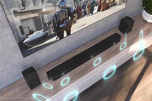 Samsung Q930C Soundbar Speaker (2023) - 17 Speaker Home Sound System With Adaptive Sound, Wireless Dolby Atmos And Wireless Subwoofer, Alexa Built In, Smart Surround Sound, Bluetooth, WiFi & Airplay