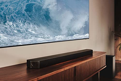 Samsung Q800B Soundbar Speaker (2022) - 5.1.2ch 3D Object Tracking Surround Sound System With Wireless Dolby Atmos DTS:X Audio, Alexa Built In And Wireless Subwoofer With Game Mode Pro