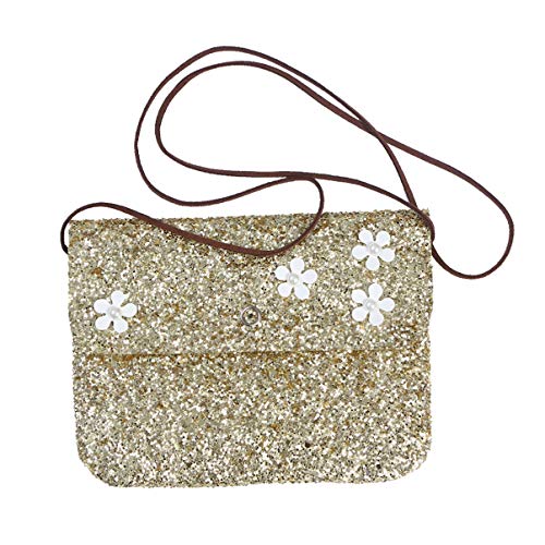 TENDYCOCO Crossbody Bag Mini Toddler Messenger Purse Sequin Coin Purse Cute Lovely Cellphone Pouch Bag Envelope Clutch Bag for Little Girls Kids Children