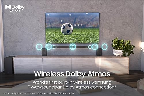 Samsung Q930C Soundbar Speaker (2023) - 17 Speaker Home Sound System With Adaptive Sound, Wireless Dolby Atmos And Wireless Subwoofer, Alexa Built In, Smart Surround Sound, Bluetooth, WiFi & Airplay