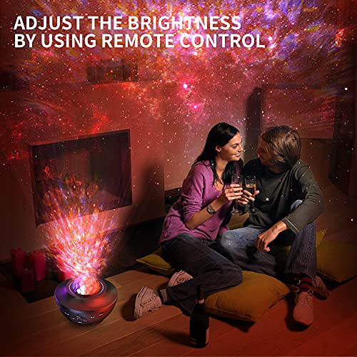 Devan Star Projector Galaxy Light Projector Ocean Wave LED Night Light Lamp with Remote Control Colors Changing Music Bluetooth Speaker Timer for Baby