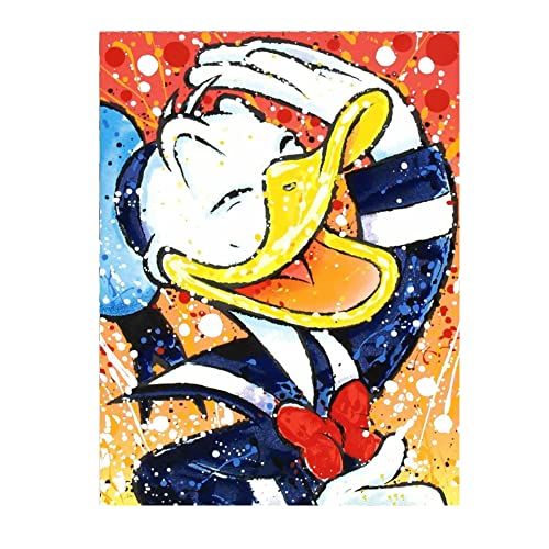 5D DIY Diamond Art Kits, Cartoon duck Diamond Crystal Painting Kits Full Drill by Numbers, Diamond Rhinestone Cross Stitch Embroidery Painting for Kids Adults Gifts Home Wall Decorations