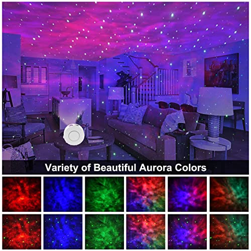 Immver Galaxy Star Projector, Smart WiFi App/Voice Control, 3D LED Galaxy Projector Night Light with Nebula, Compatible with Google Assistant, RGB Dimmable, Timing, for Kids Bedroom Party Decor