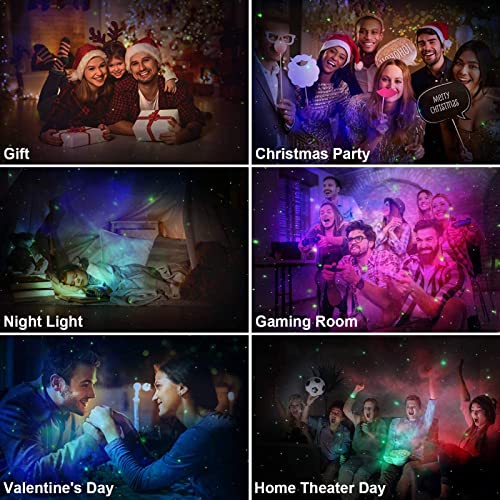 Immver Galaxy Star Projector, Smart WiFi App/Voice Control, 3D LED Galaxy Projector Night Light with Nebula, Compatible with Google Assistant, RGB Dimmable, Timing, for Kids Bedroom Party Decor