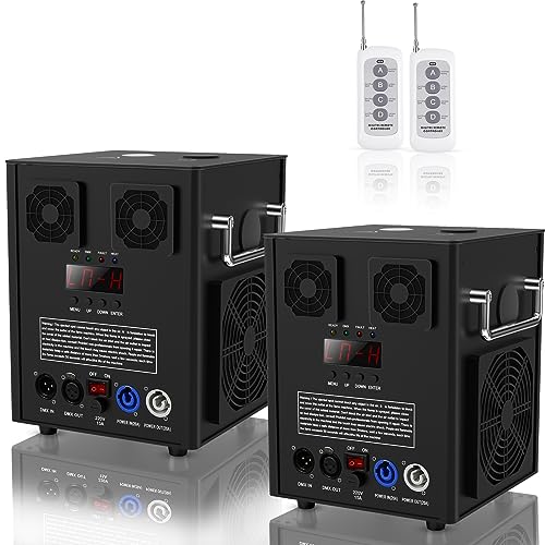 600W Cold Spark Machine, 2CH Pyrotechnic Machines DMX512 with Remote Control, Height Adjustable, Stage Special Effect Machine for Weddings, Halloween, Christmas, Party, Club, Show